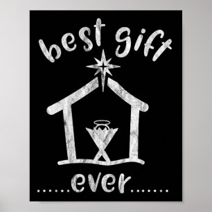Christelijk kerstcadeau voor Jezus Verhaal Poster