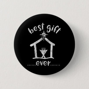 Christelijk kerstcadeau voor Jezus Verhaal Ronde Button 5,7 Cm