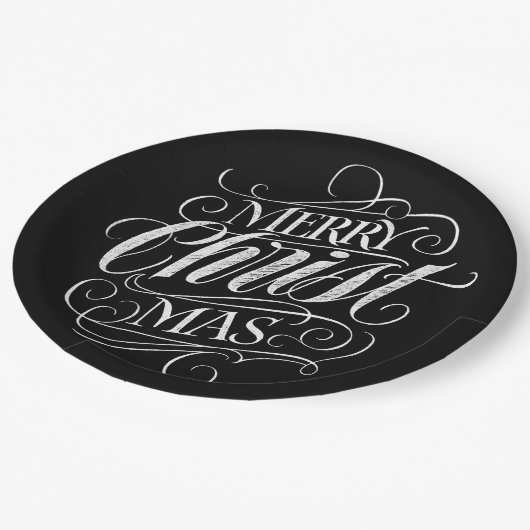 Christelijk kerstcadeaubord met kerst papieren bordje (Gekanteld)