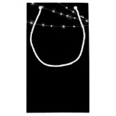 Christelijk kerstcitaat met verlichting klein cadeauzakje (Achterkant)