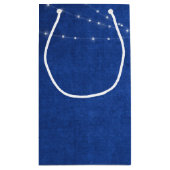 Christelijk kerstcitaat met verlichting klein cadeauzakje (Achterkant)