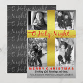 Christelijk kerstfeest Heilig Religieus Kruis Feestdagenkaart (Voorkant / Achterkant)