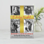 Christelijk kerstfeest Heilig Religieus Kruis Feestdagenkaart (Staand voorkant)