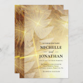 Christelijk kerstfeest met moderne gouden bomen kaart (Voorkant / Achterkant)