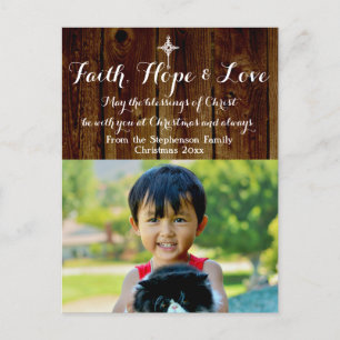 Christelijk kerstfeestdag Foto Briefkaart