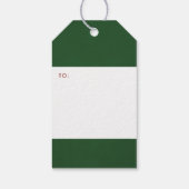 Christelijk kerstfeestdag met open open feestdag cadeaulabel (Achterkant)