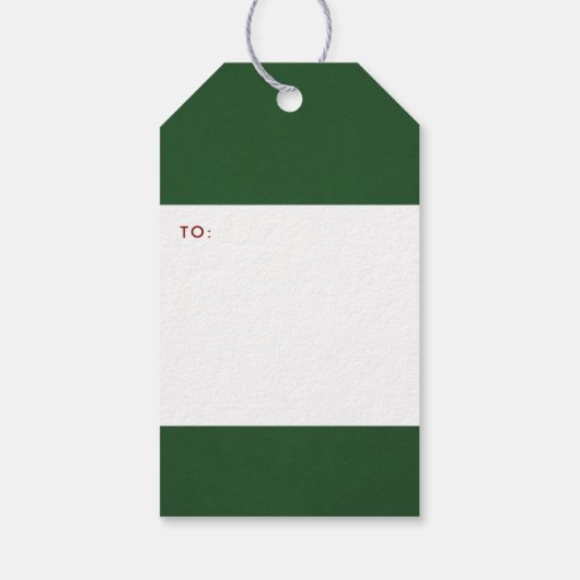 Christelijk kerstfeestdag met open open feestdag cadeaulabel (Achterkant)