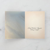 Christelijk kerstgevouwen Wenskaart Kaart (Binnen)