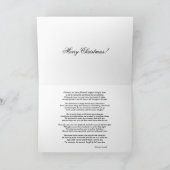 Christelijk kerstkruis feestdagen kaart (Binnen)