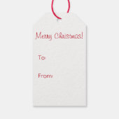 Christelijk Kerstmis Laten we hem aanbidden Cadeaulabel (Achterkant)