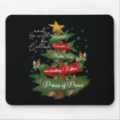 Christelijk Kerstmis zal hij worden genoemd Wonder Muismat (Voorkant)