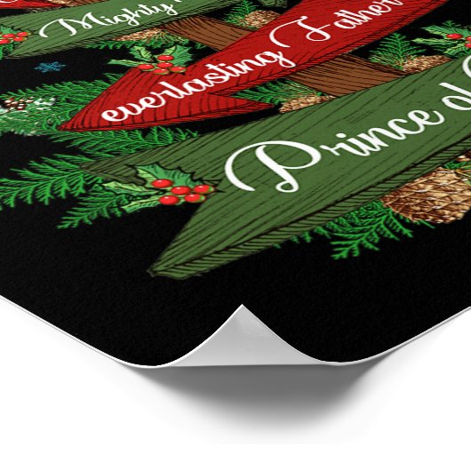 Christelijk Kerstmis zal hij worden genoemd Wonder Poster (Hoek)