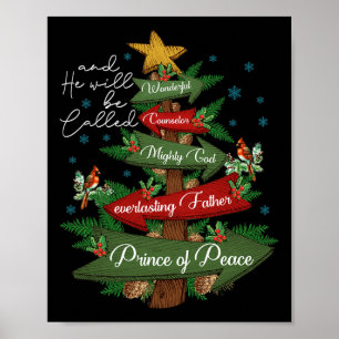 Christelijk Kerstmis zal hij worden genoemd Wonder Poster