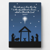 Christelijk kerstnavigatiescherm / Verse Fotoplaat (voorkant)