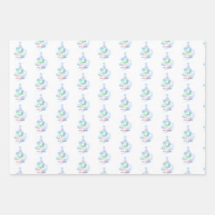 Christelijk kerstpapier inpakpapier vel