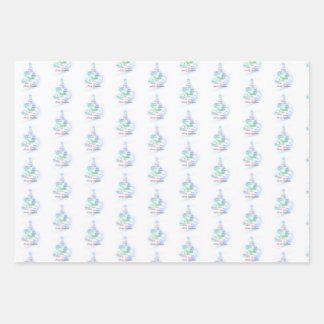 Christelijk kerstpapier inpakpapier vel