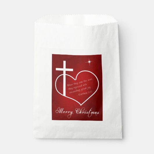 Christelijk kerstrood bedankzakje (Voorkant)