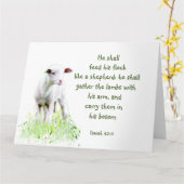 Christelijk Kerstschrift Inspirerende Bijbeltekst Kaart (Gele Bloem)