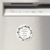Christelijk Kerstschrift Inspirerende Bijbeltekst Magneet (Insitu (Vaatwasser))