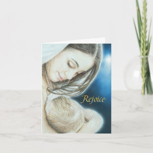 Christelijk kerstWenskaart Baby Jesus Kaart