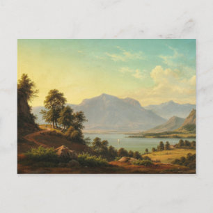 Christelijk Kiaerskou - Alpiene Landschap met een  Briefkaart