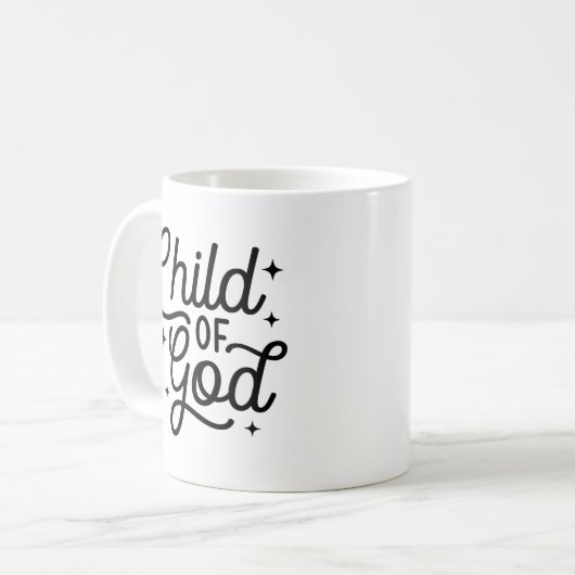 Christelijk Kind van God Bijbel Verse Custom Koffiemok (Voorkant links)