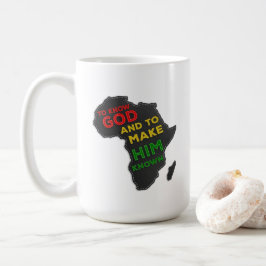 Christelijk Klassiek onderwijs Afrika — Kaart Faux Koffiemok