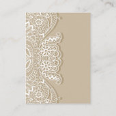 Christelijk Klassiek White Lace Taupe Informatiekaartje (Achterkant)