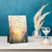 Christelijk Kleurrijke Wildflower Waterverf Verse Fotoplaat (Zijkant)