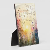 Christelijk Kleurrijke Wildflower Waterverf Verse Fotoplaat (Zijkant)