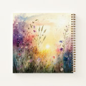 Christelijk Kleurrijke Wildflower Waterverf Verse Notitieboek (Achterkant)