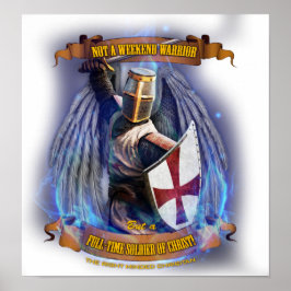 Christelijk Knight Soldier Poster
