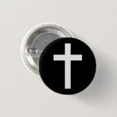 "CHRISTELIJK KROSS" RONDE BUTTON 3,2 CM (Voorkant /achterkant)