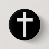 "CHRISTELIJK KROSS" RONDE BUTTON 3,2 CM (Voorkant)