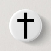 "CHRISTELIJK KROSS" RONDE BUTTON 3,2 CM (Voorkant)