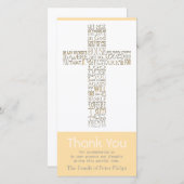 Christelijk kruis 11 John 14 Sympathie Hartelijk d Bedankkaart (Voorkant / Achterkant)