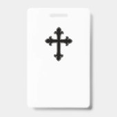 Christelijk kruis badge (Achterkant)