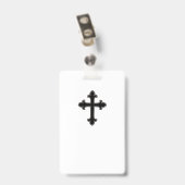 Christelijk kruis badge (Achterkant met clip)