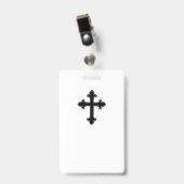 Christelijk kruis badge (Voorzijde met clip)