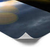 Christelijk kruis bij paassoennierdienst poster (Hoek)