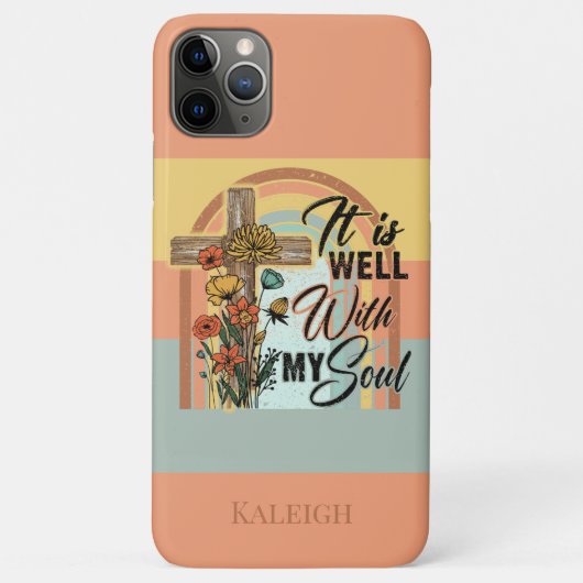 Christelijk Kruis Bijbel Lied Het Gaat Wel Regenbo Case-Mate iPhone Case (Achterkant)