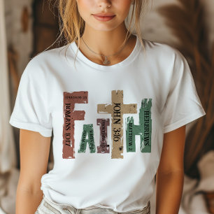 Christelijk Kruis Bijbelvers T-shirt