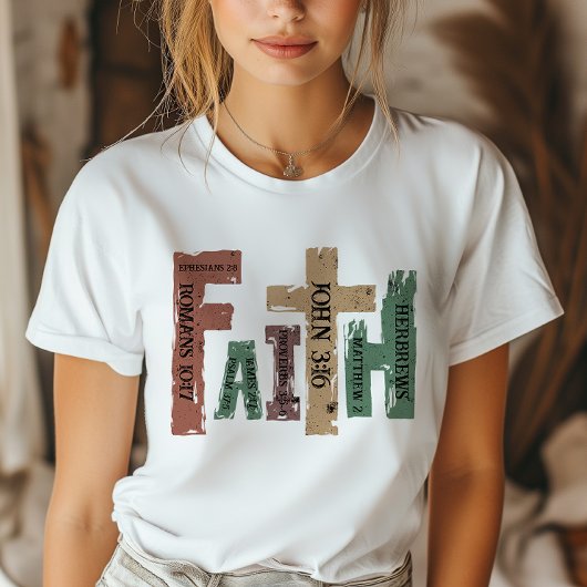 Christelijk Kruis Bijbelvers T-shirt