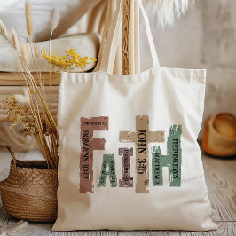 Christelijk Kruis Bijbelvers Tote Bag