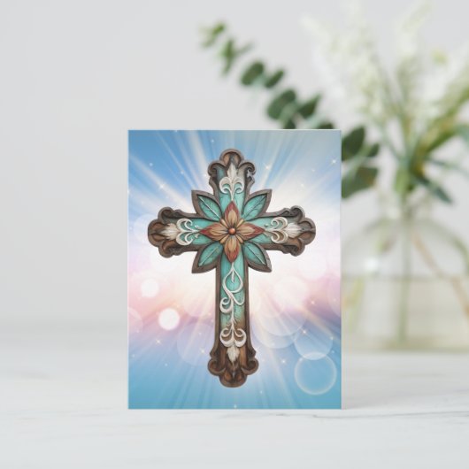 Christelijk kruis Briefkaart (Staand voorkant)