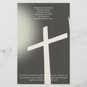 Christelijk Kruis Briefpapier Op Zwart