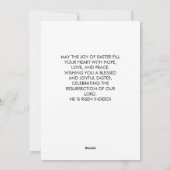 Christelijk Kruis Christus Verrezen Gelukkig Pasen Feestdagenkaart (Achterkant)