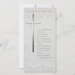 Christelijk Kruis Condoleance Bedankt bijpassende 