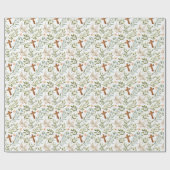 Christelijk Kruis Duif Bloem Cadeaupapier (Vlak)