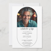 Christelijk Kruis Eenvoudige Begrafenis Foto Kaart (Voorkant)